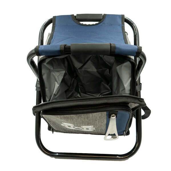 Backpack Cooler Chair U-State Logo Gray Navy
